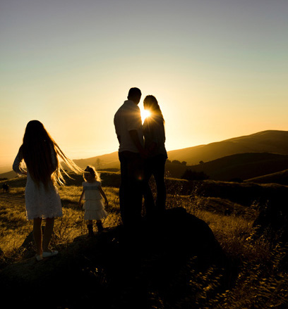 Family on holiday