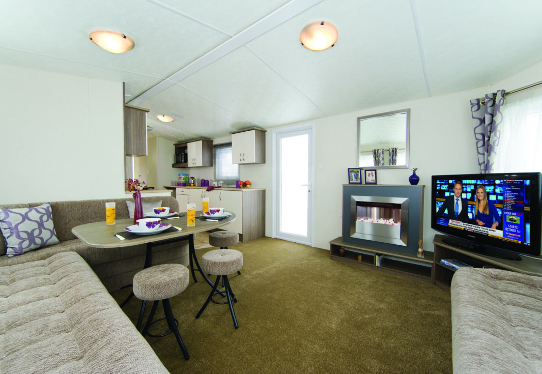 Delta Bromley Deluxe Interior Lounge static caravan mobile home