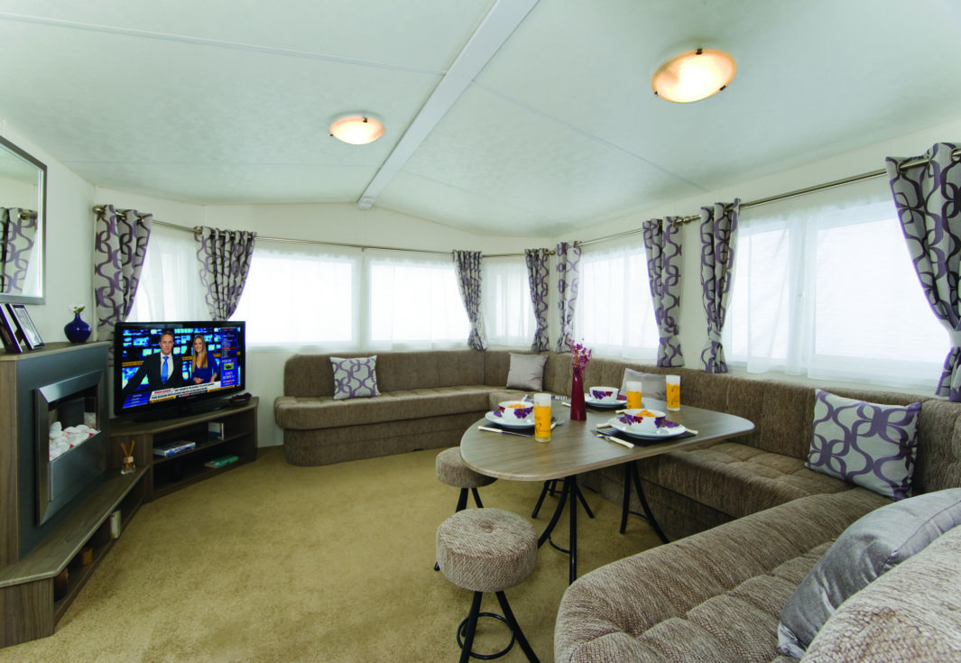 Delta Bromley Deluxe Interior Lounge static caravan mobile home