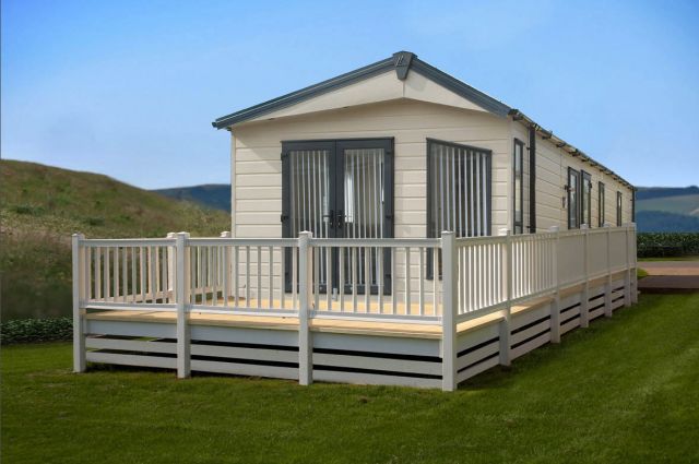 Delta hadley static caravan exterior front