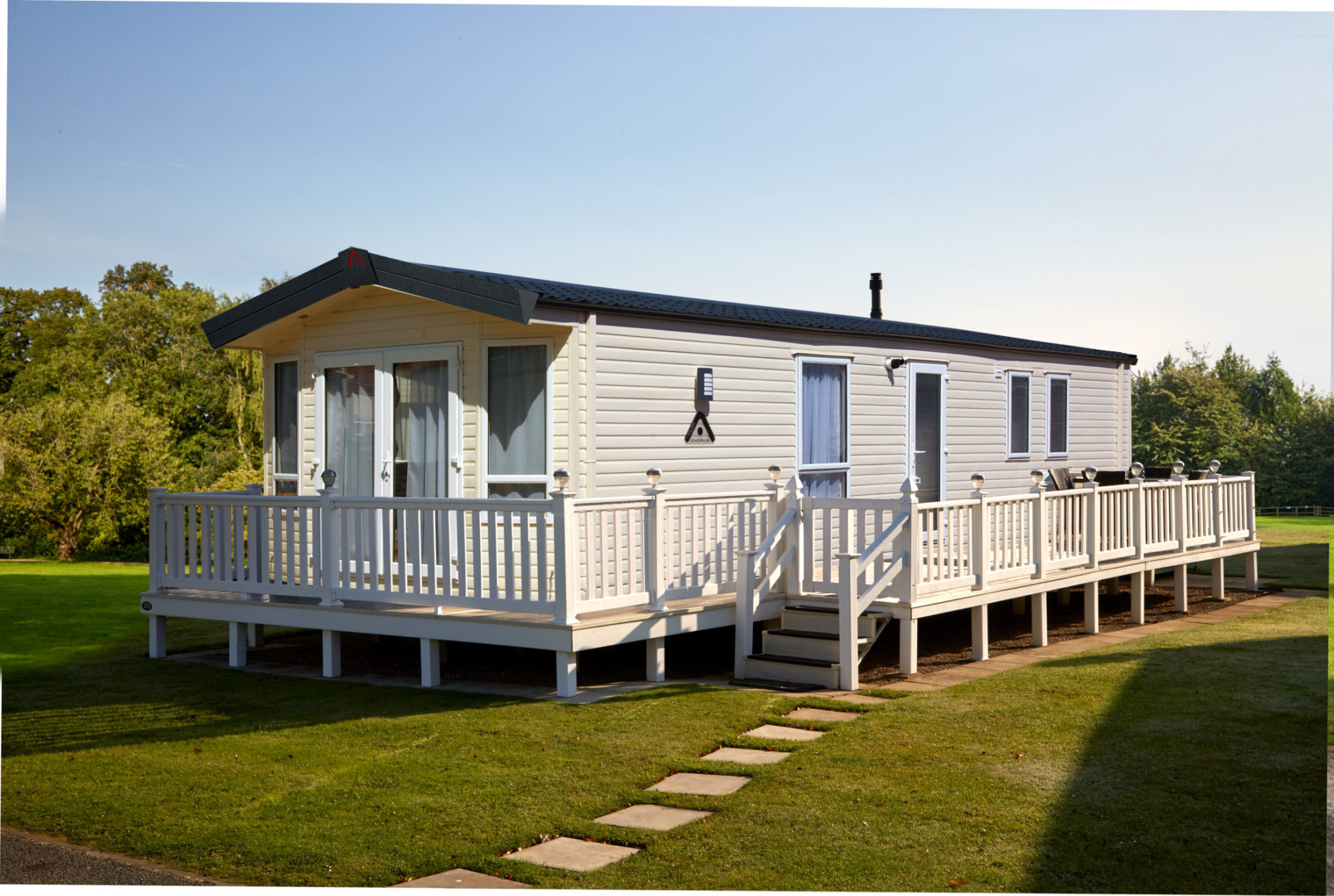 Atlas Chorus exterior static caravan mobile home