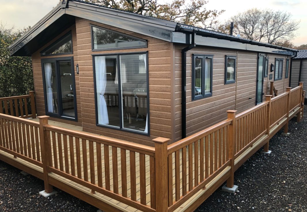 Cladding options static caravan mobile home twin unit lodge