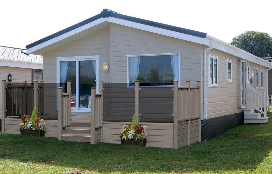 swanley-caravan-exterior cladding Delta twin unit static caravan mobile home