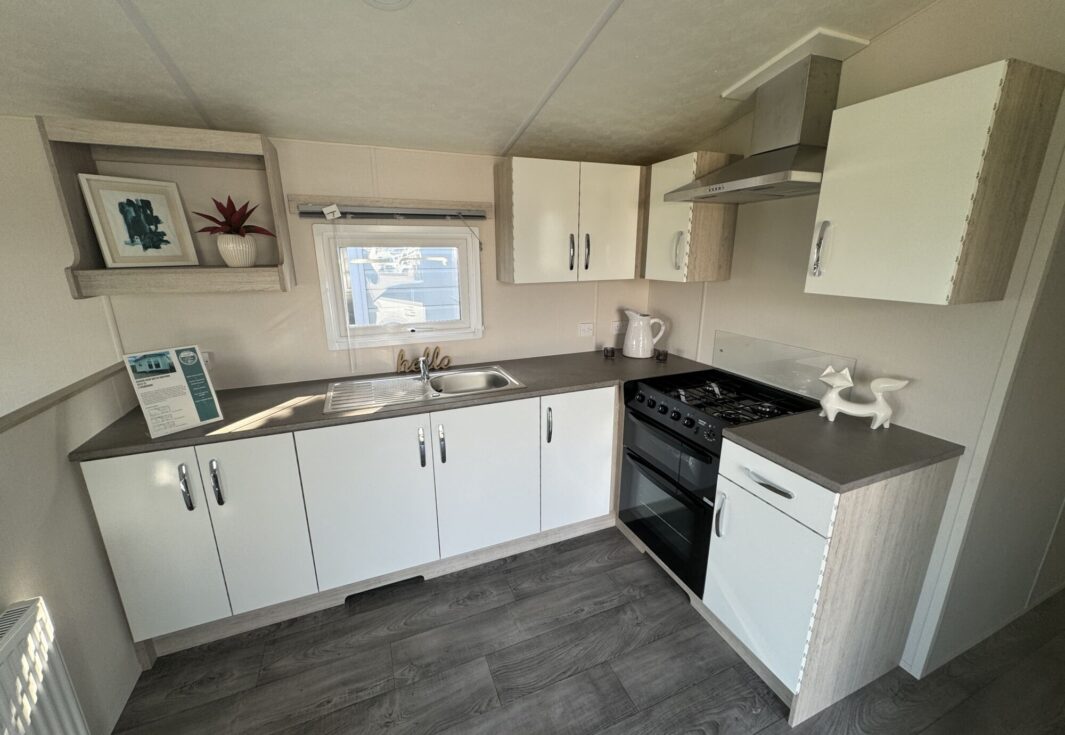 Delta Saffron  2023 static caravan kitchen