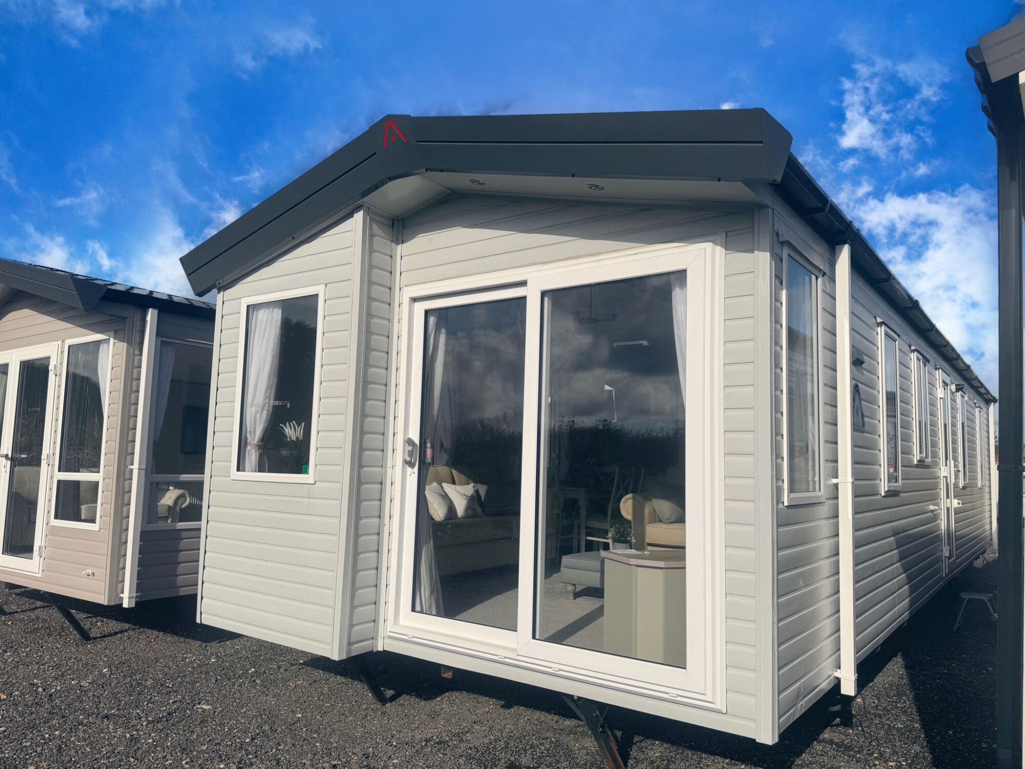 NEW Atlas Debonair Exterior side angle static caravan  mobile home
