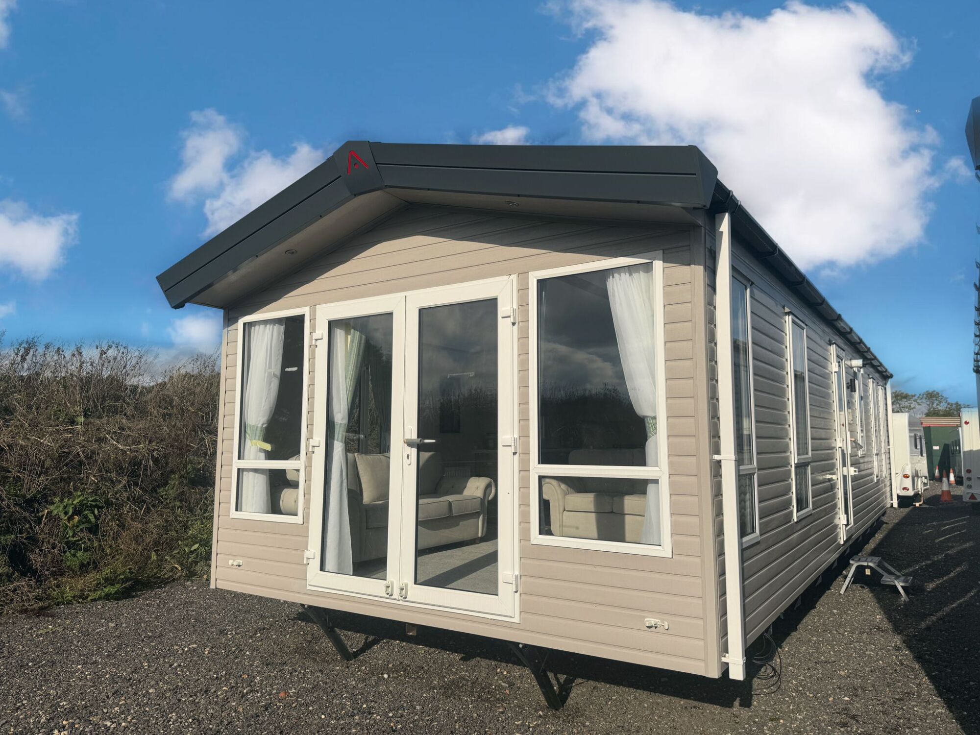 NEW Atlas Heritage Exterior side angle static caravan mobile home