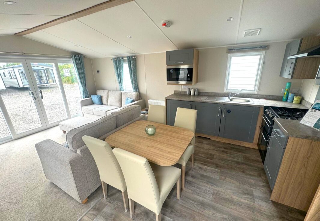 New Willerby Malton Static Caravan 37x12 3 Bed kitchen diner