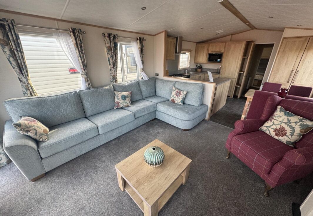 New Carnaby Glenmoor Lodge static caravan living room