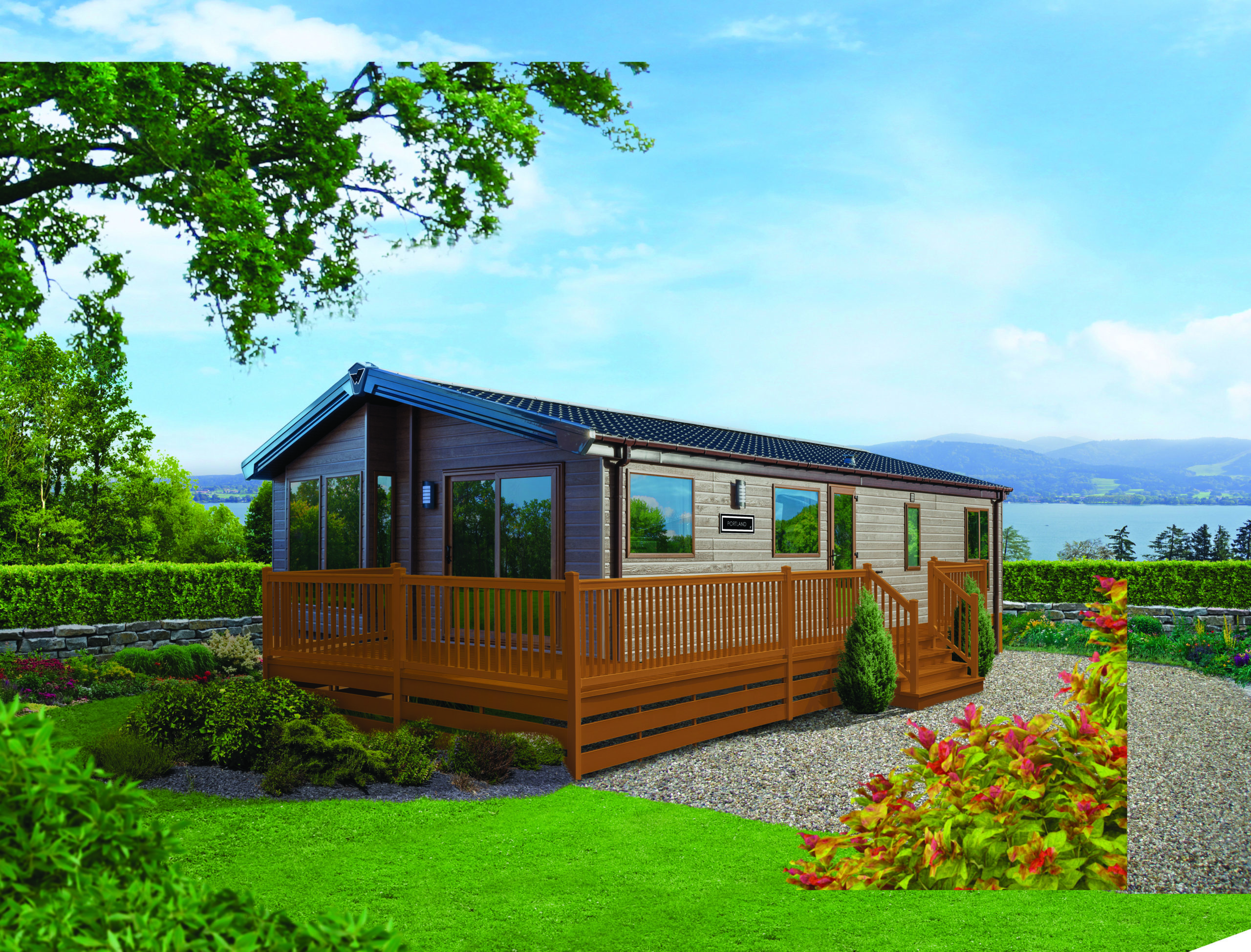 2023 Willerby Portland static caravan mobile holiday home lodge exterior cladding