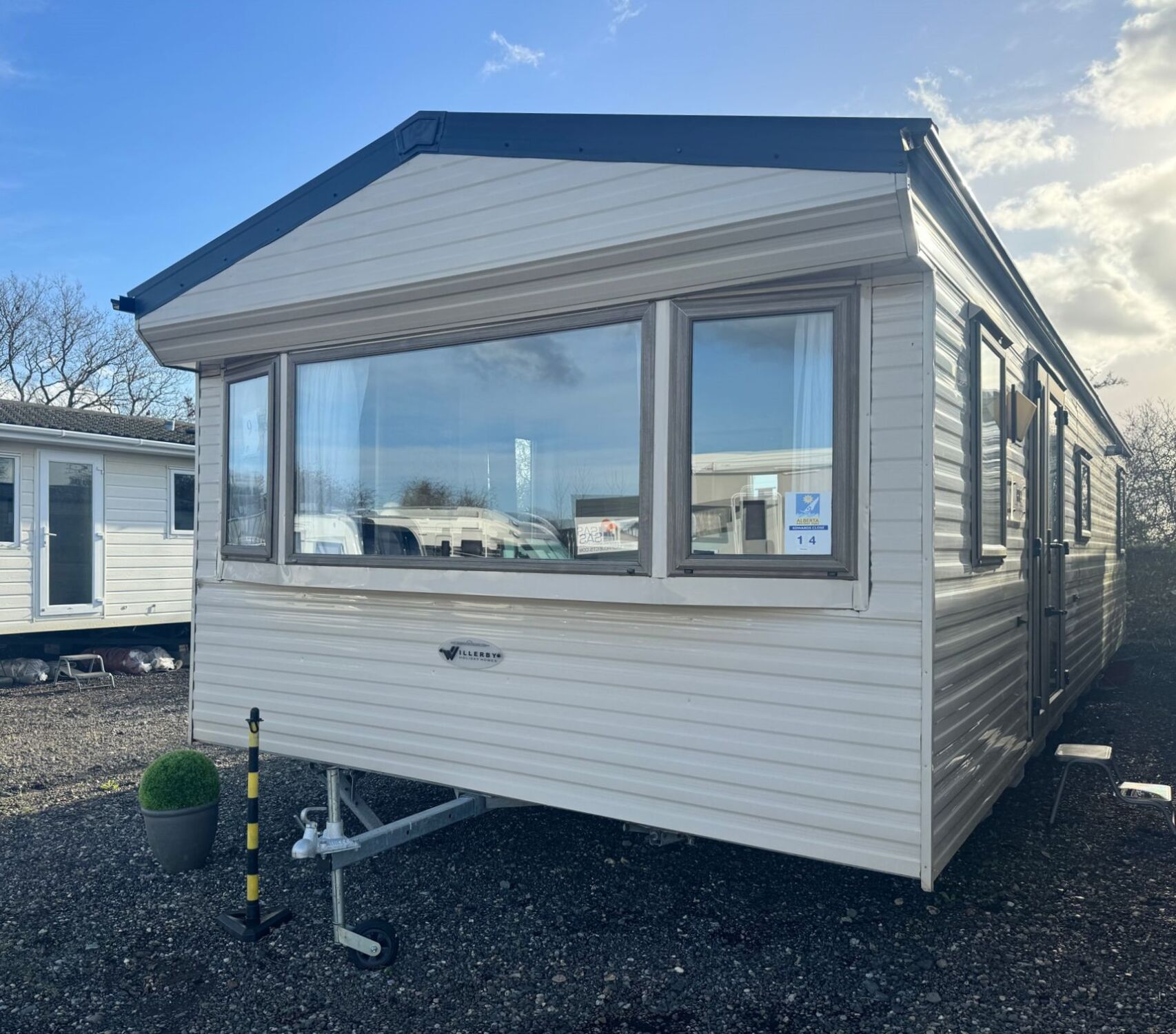 Preowned Willerby Rio Gold Disabled wheelchair accessible static caravan exterior
