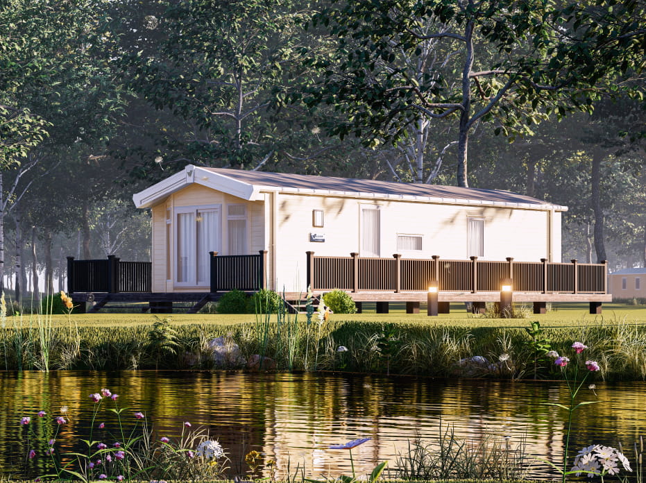 Willerby Brookwood exterior static caravan mobile home