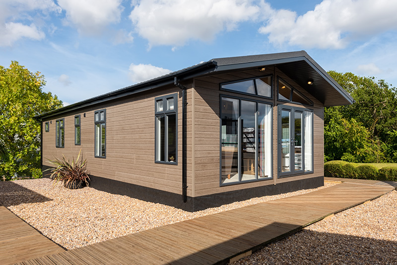 New Landscape Living Mulberry luxury lodge twin unit static caravan mobile home bespoke