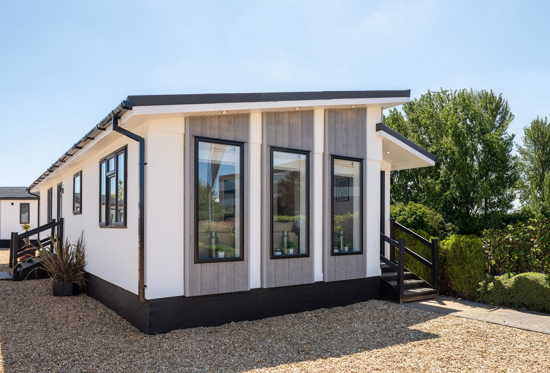 New Landscape Living Pavilion luxury lodge twin unit static caravan mobile home bespoke