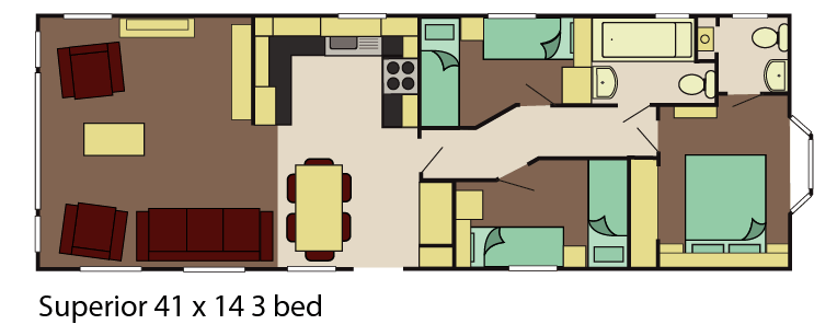 Delta superior 41x13 3 bed floor plan