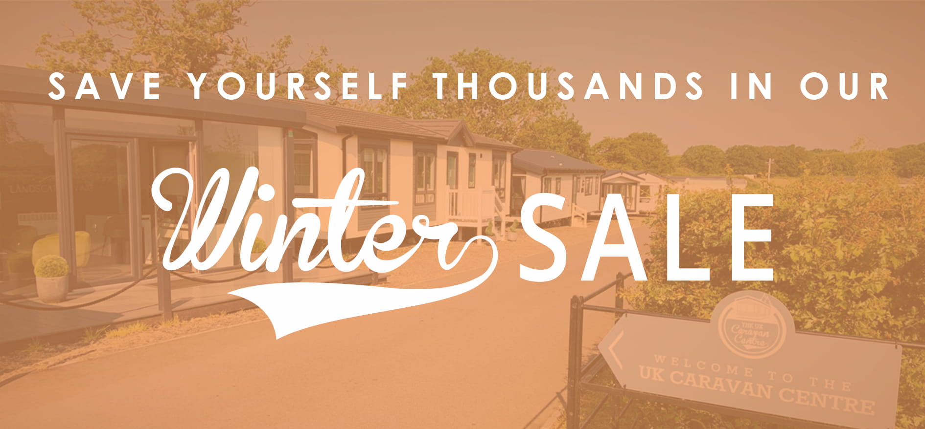 UK Caravan Centre Winter Sale Banner