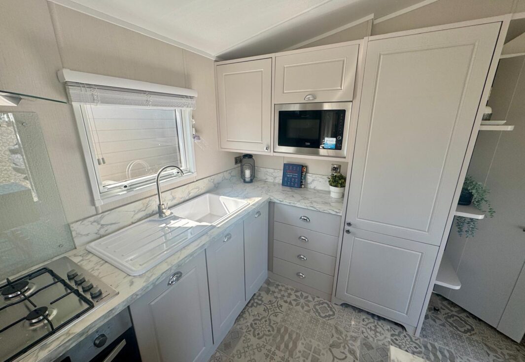 New Carnaby Lakehouse Lodge Static Caravan integrated appliances