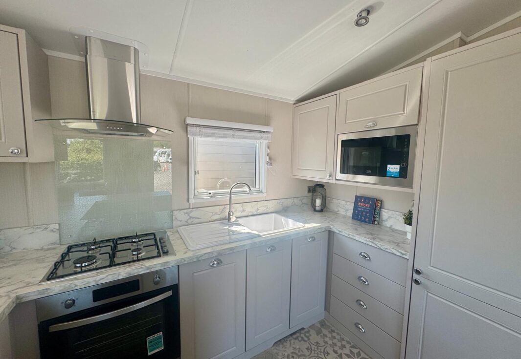 New Carnaby Lakehouse Lodge Static Caravan sink