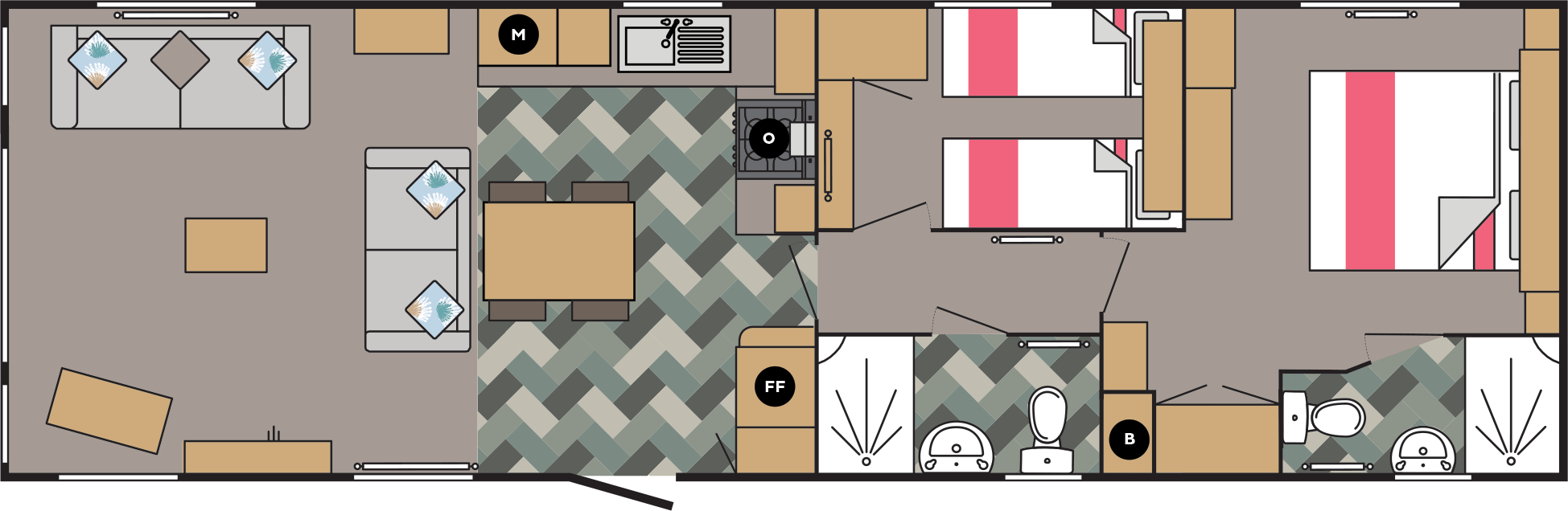 39 x 12 - 2 Bedroom