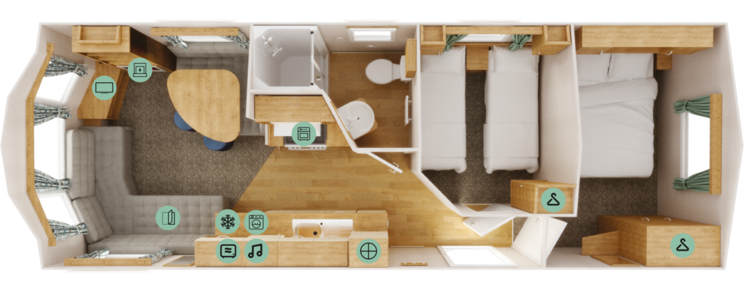 28 x 10 - 2 Bed