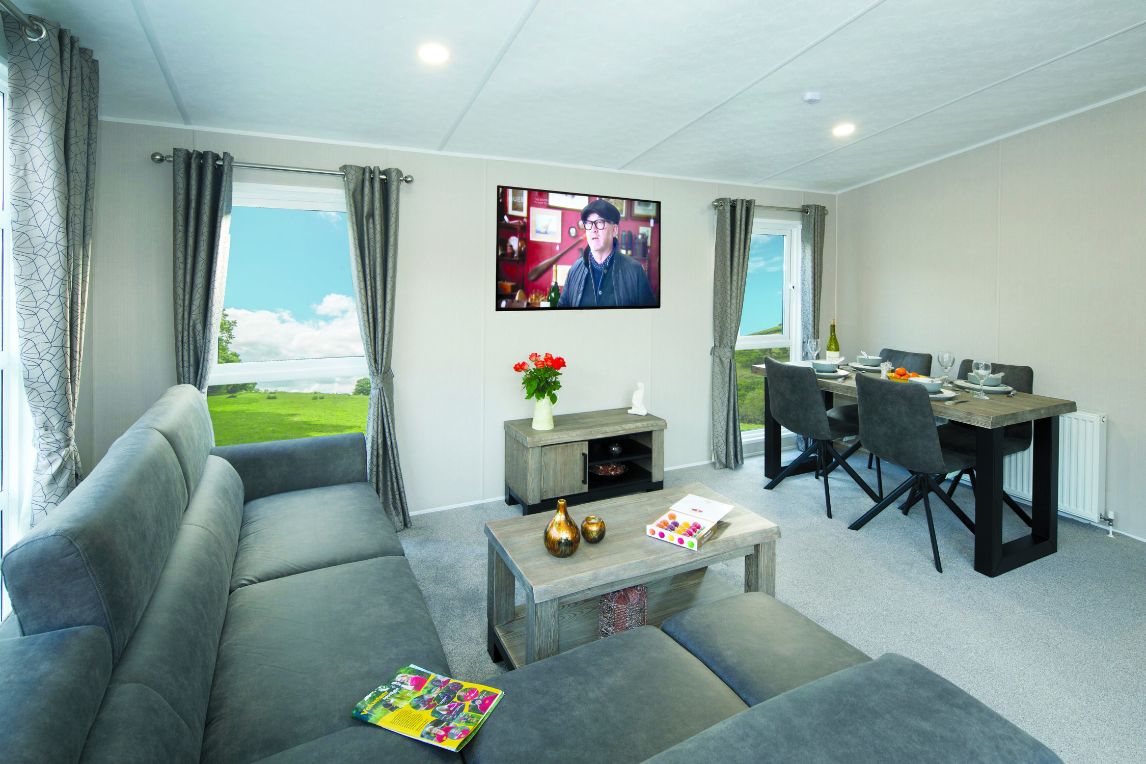 New Delta Athena Static Caravan lounge