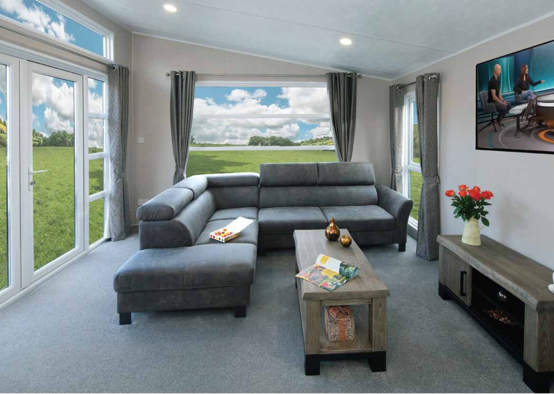 New Delta Athena Static Caravan lounge