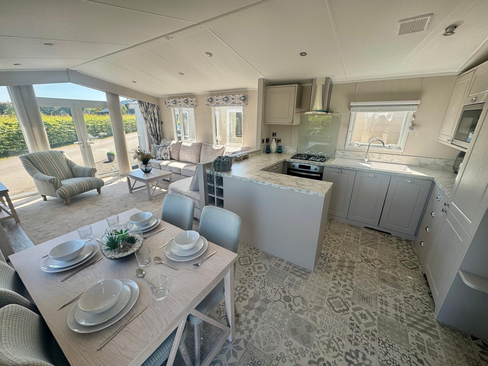 New Carnaby Lakehouse Lodge Static Caravan interior