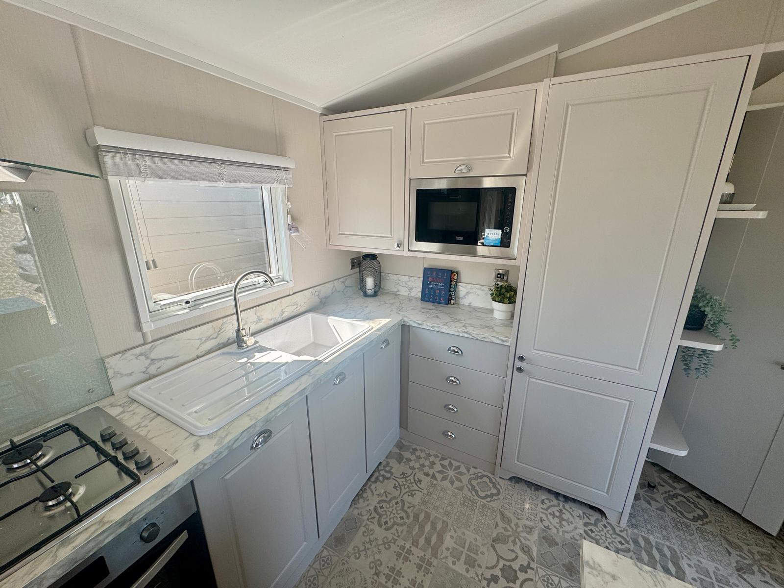 New Carnaby Lakehouse Lodge Static Caravan integrated appliances