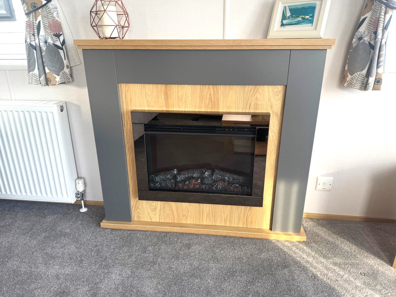 New Carnaby Silverdale Static Caravan Electric Fire