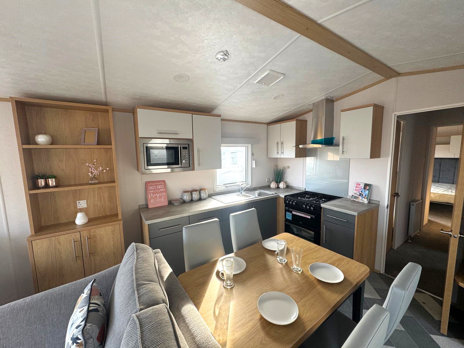 New Carnaby Silverdale Static Caravan Integrated Microwave
