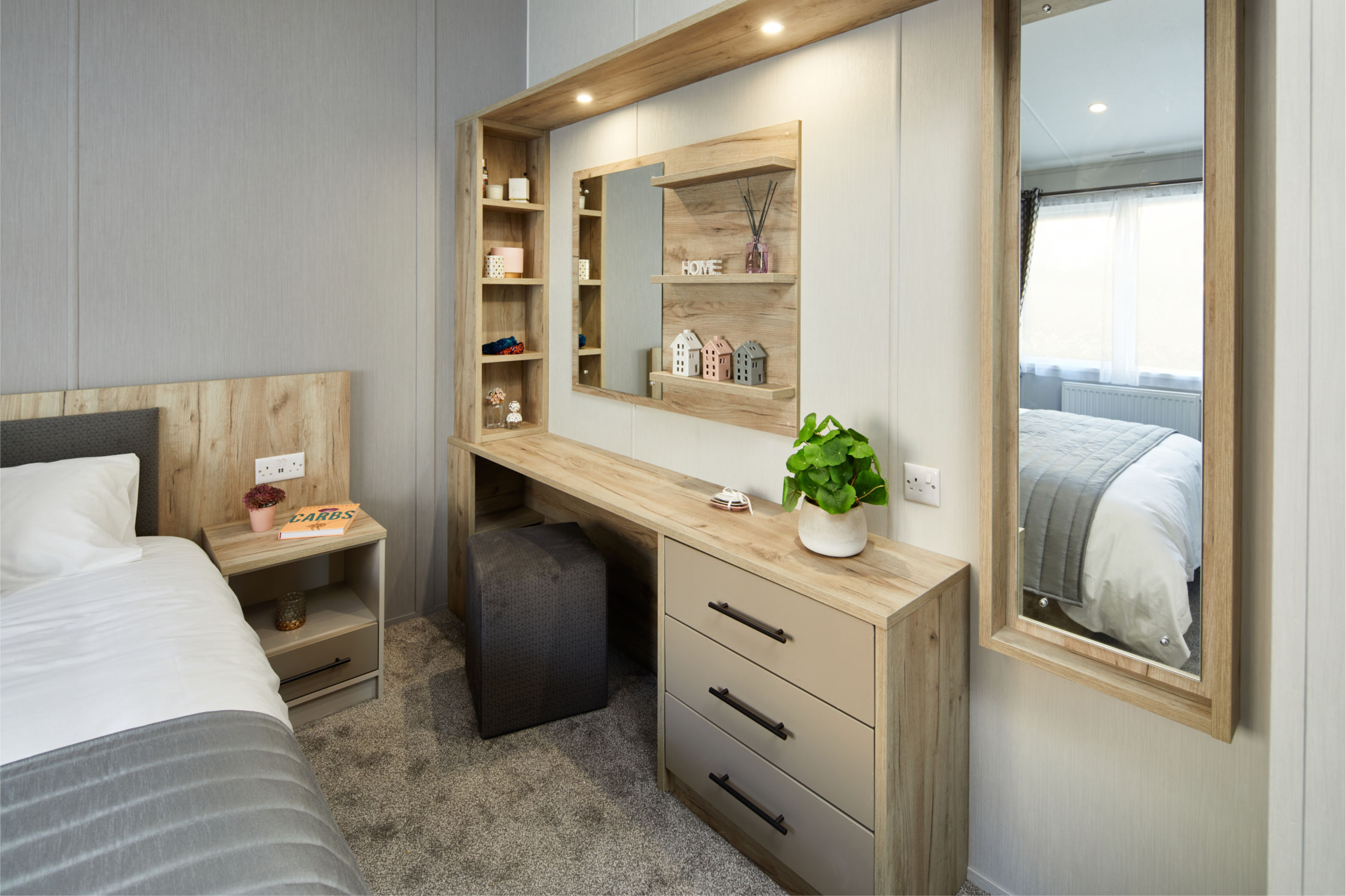 2023 Willerby The Mapleton static caravan holiday mobile home master bedroom