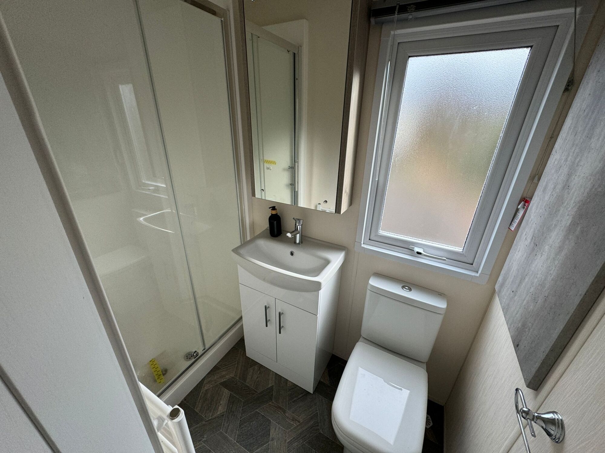 New delta Superior bathroom with shower