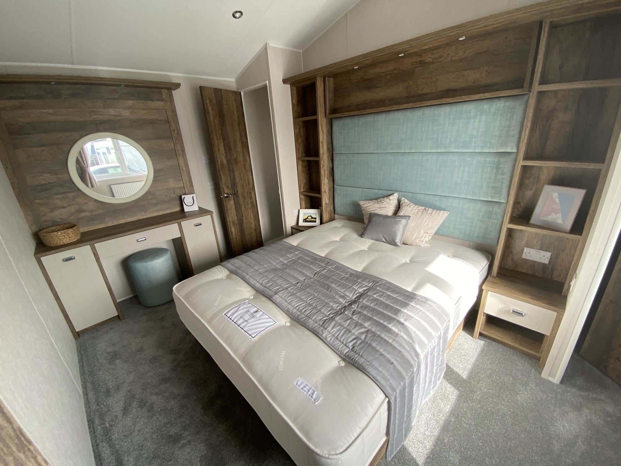 New Willerby Sheraton static caravan residential specification master bedroom