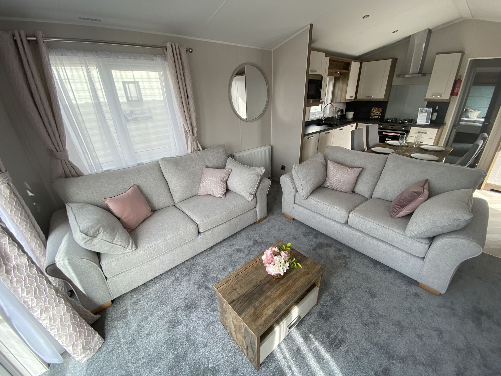 New Willerby Sheraton static caravan residential specification living room