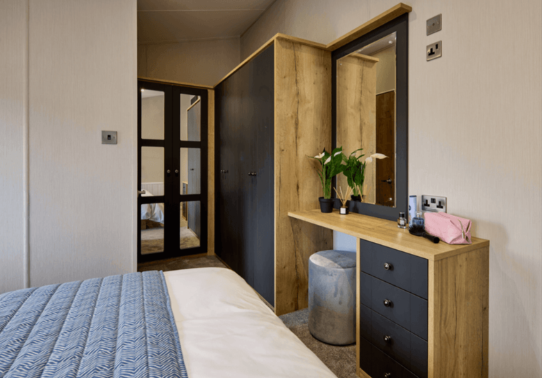 New Willerby New Holland Lodge static caravan dressing area