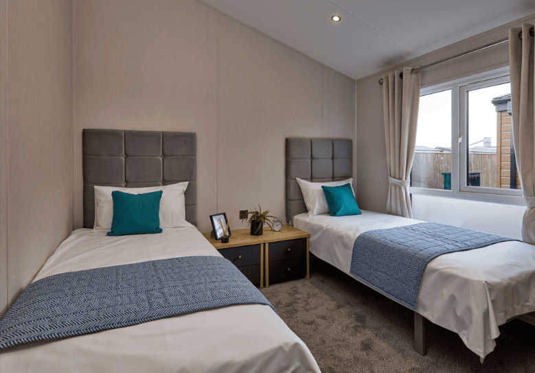 New Willerby New Holland Lodge Static Caravan second twin bedroom