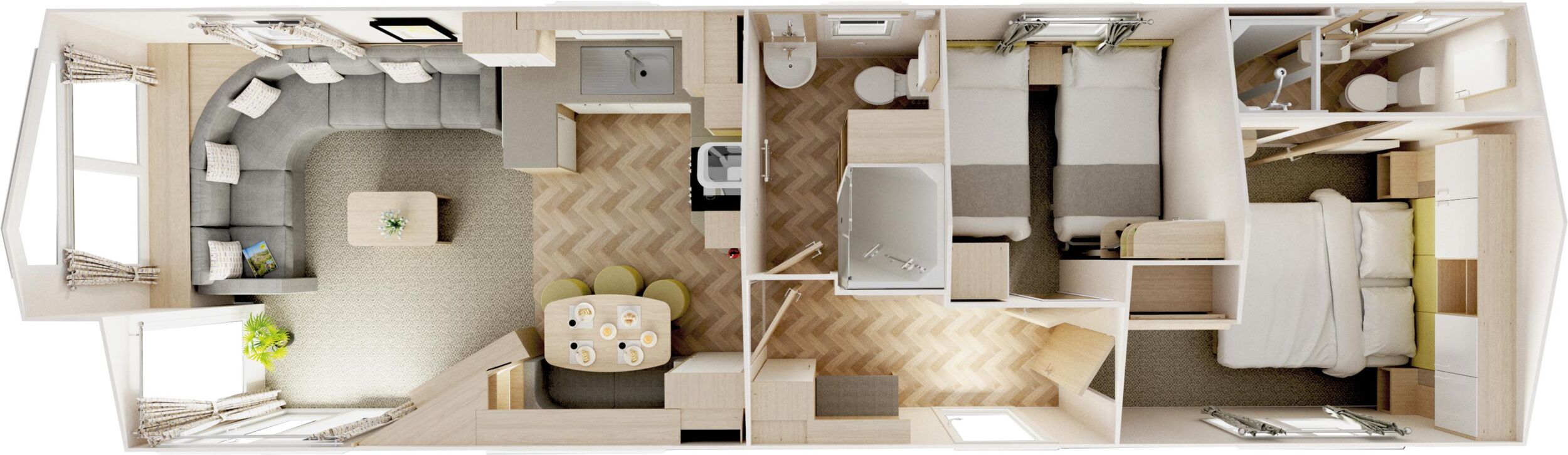 38 x 12 2 Bed