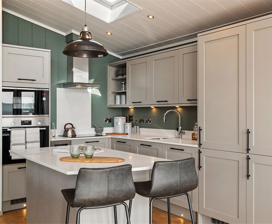 New Landscape Living The Orangery luxury lodge twin unit static caravan mobile home bespoke
