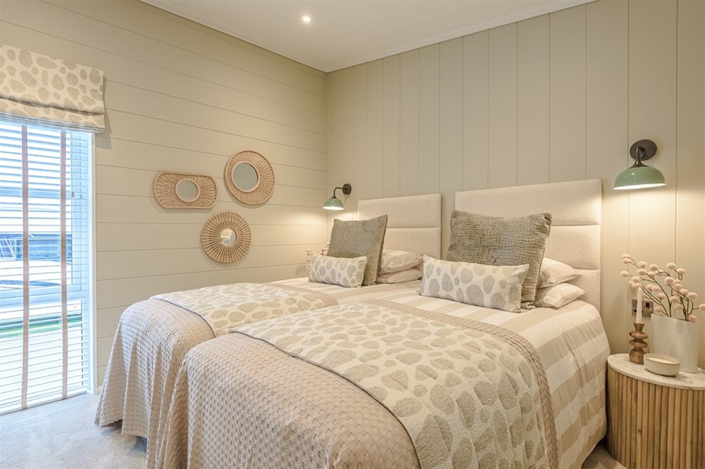 Landscape Living Bespoke Lodge static caravan Woolacombe second bedroom