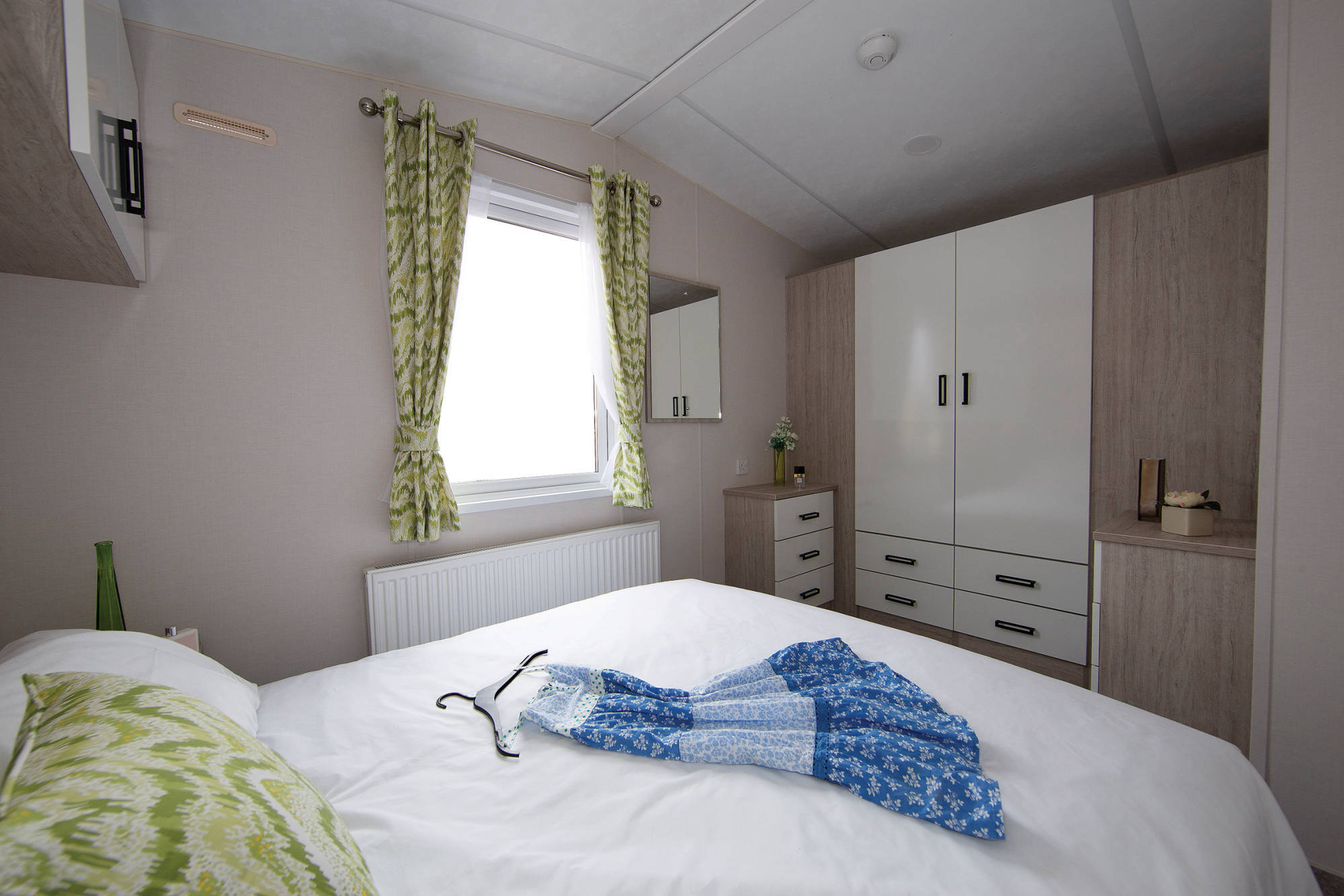New Delta Asmara Static caravan master bedroom with built storage
