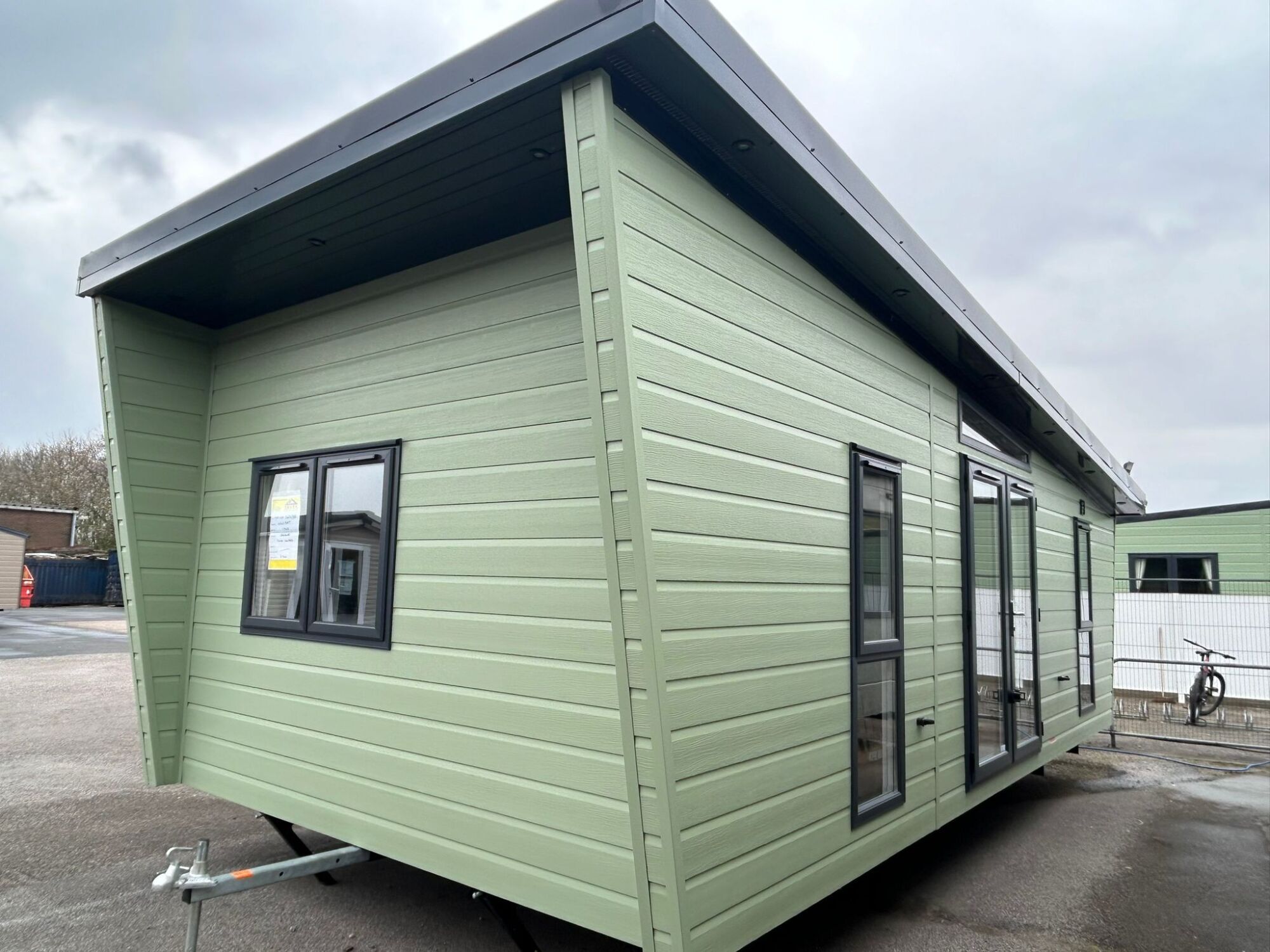 New Delta Cottage Micro Home static caravan environmental green exterior