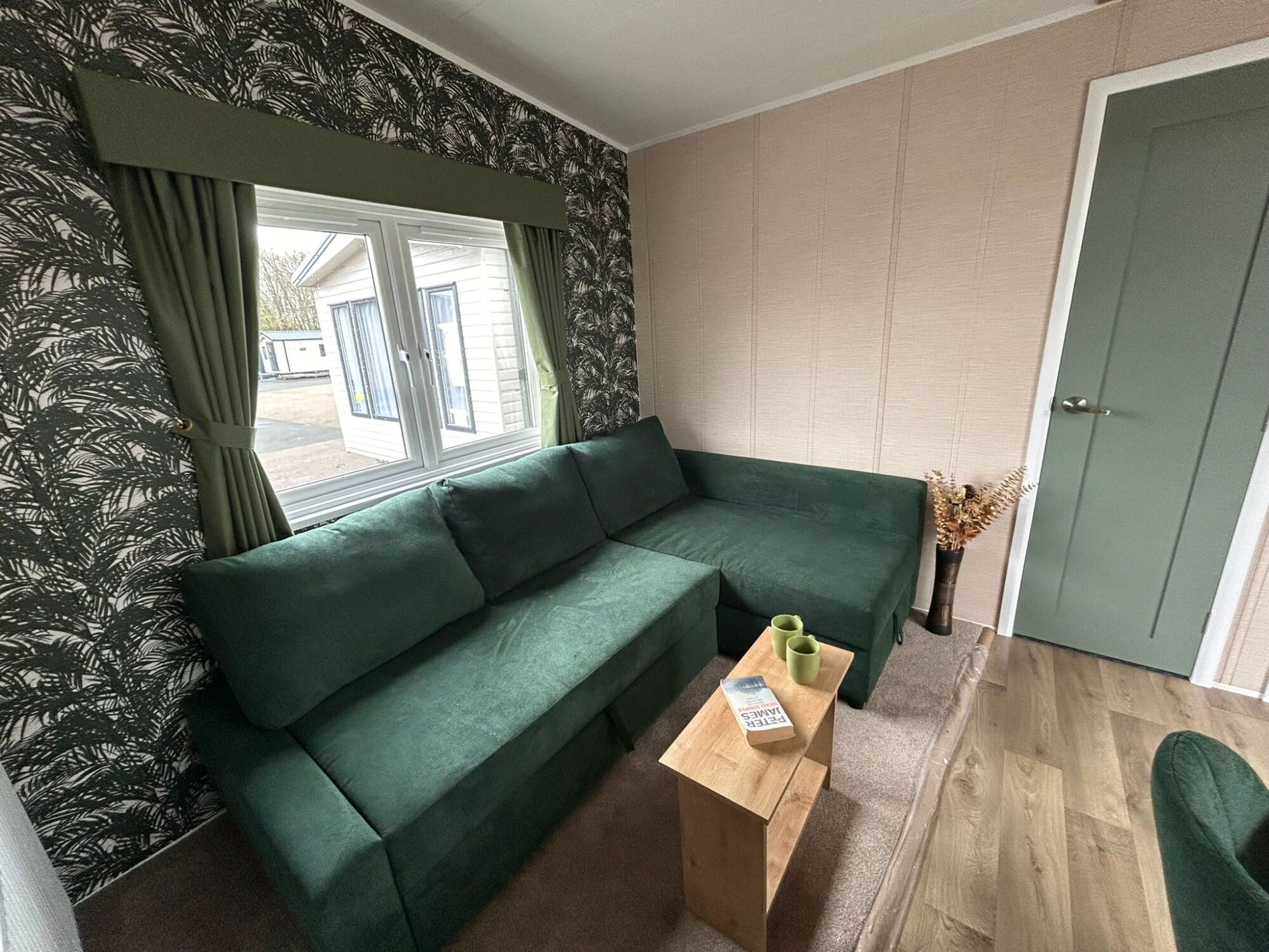 New Delta Cottage Micro Home static caravan lounge