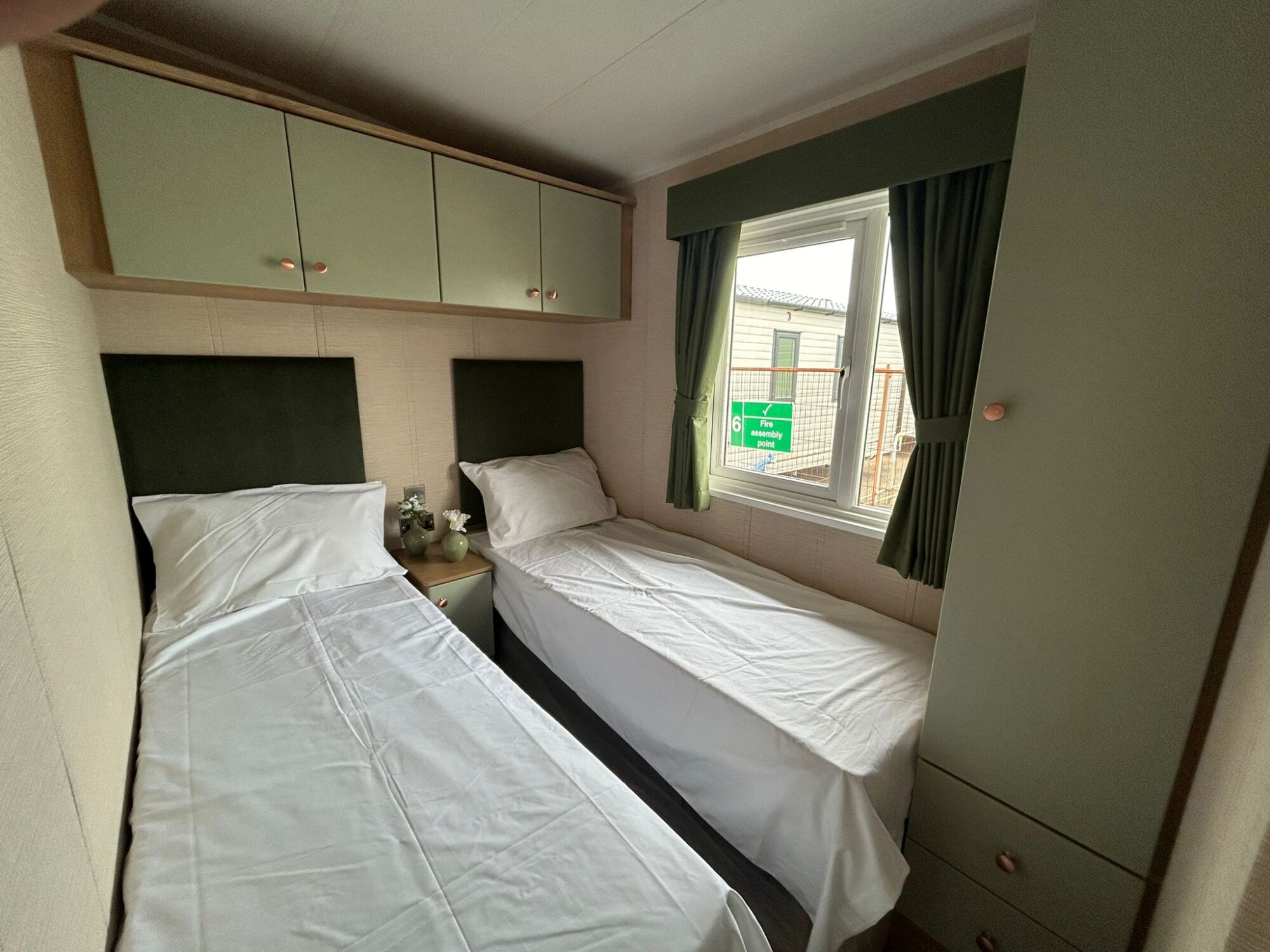 New Delta Cottage Micro Home static caravan bedroom