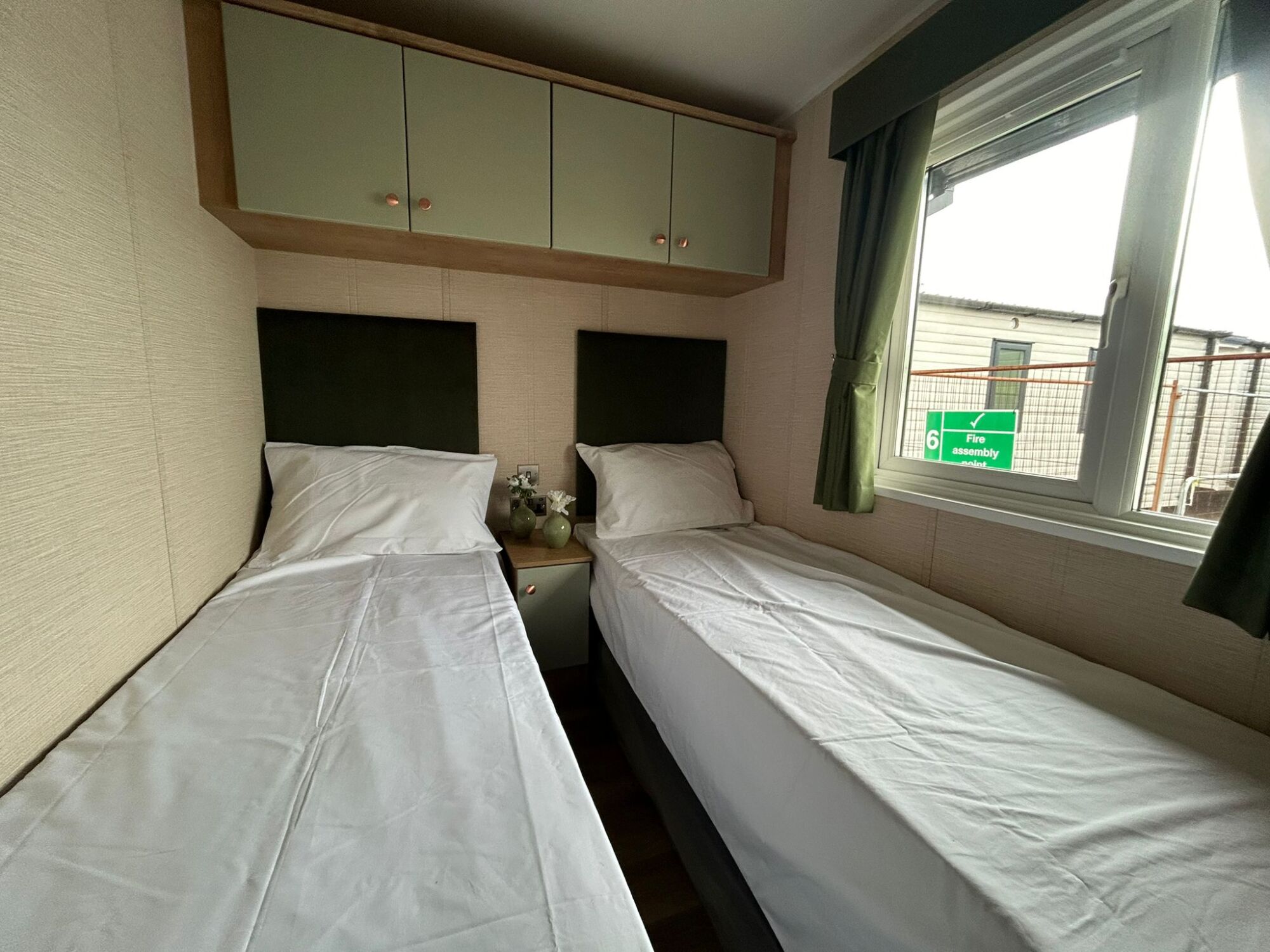 New Delta Cottage Micro Home static caravan second bedroom with storage