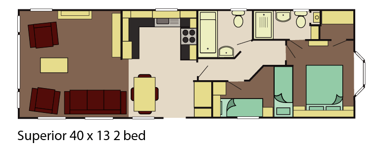 40 x 13 2 bedroom - £54,995