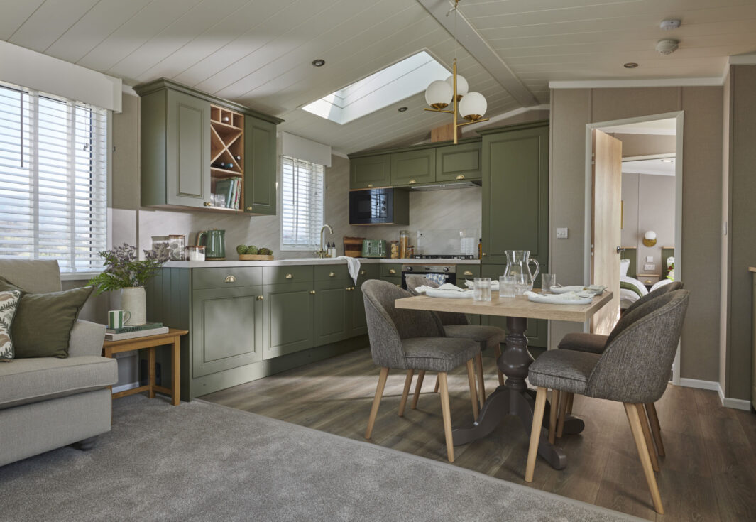 New Swift Vendee Lodge Static Caravan kitchen diner