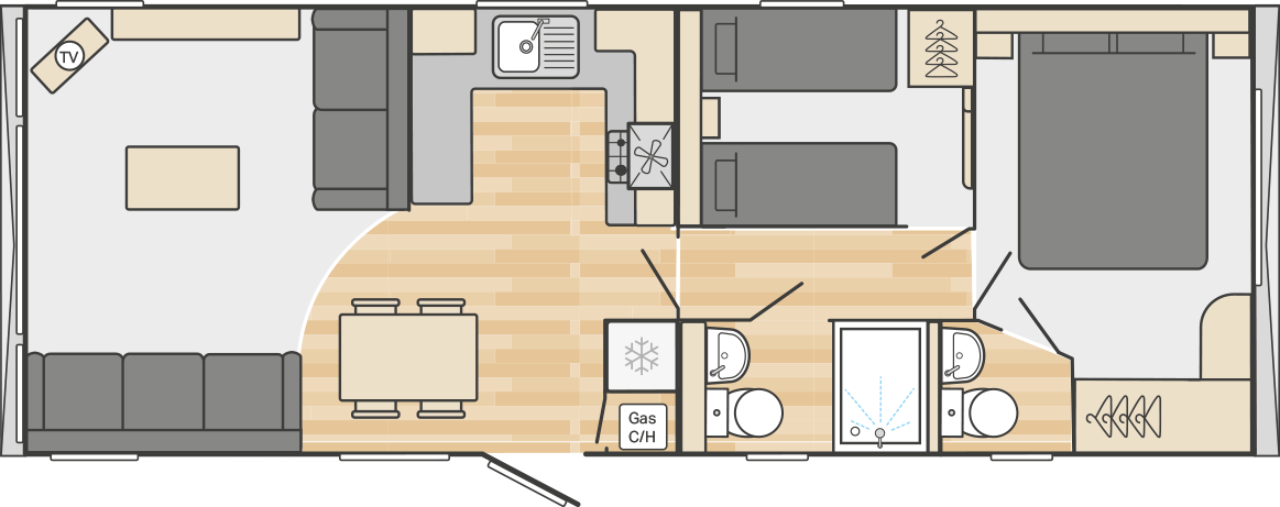 33 x 12 2 Bed - £36,995