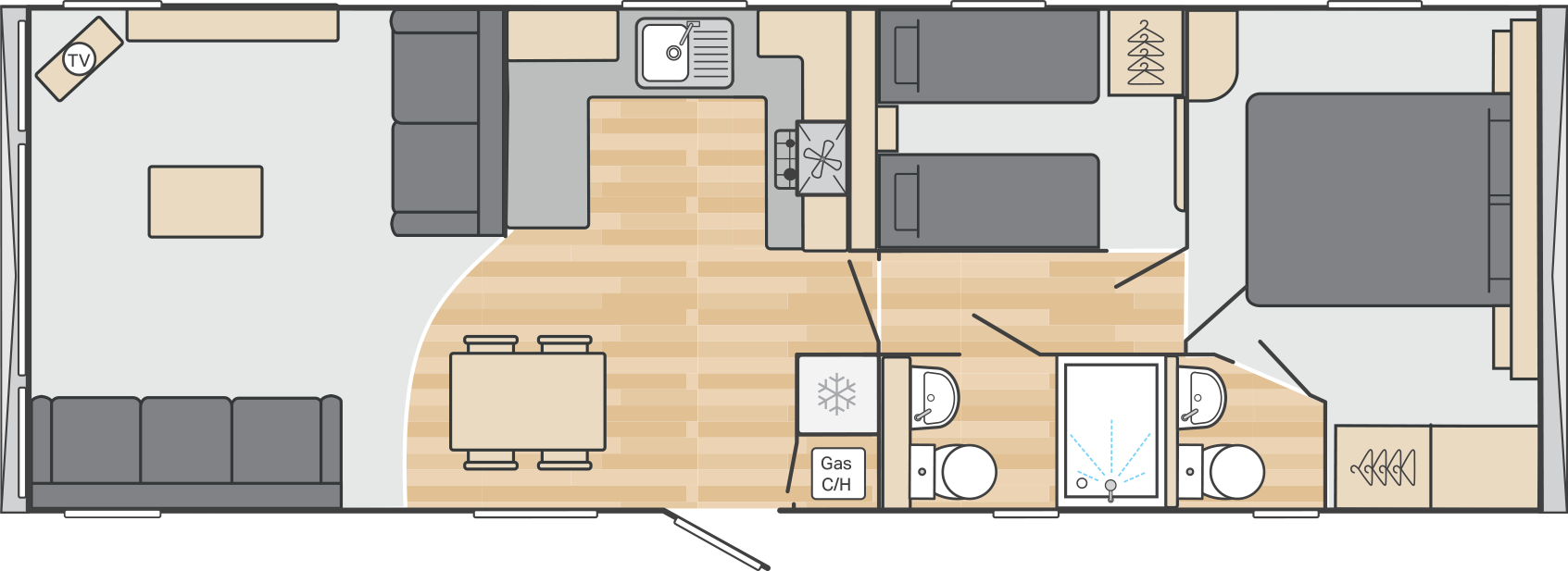 35 x 12 2 Bed - £39,995