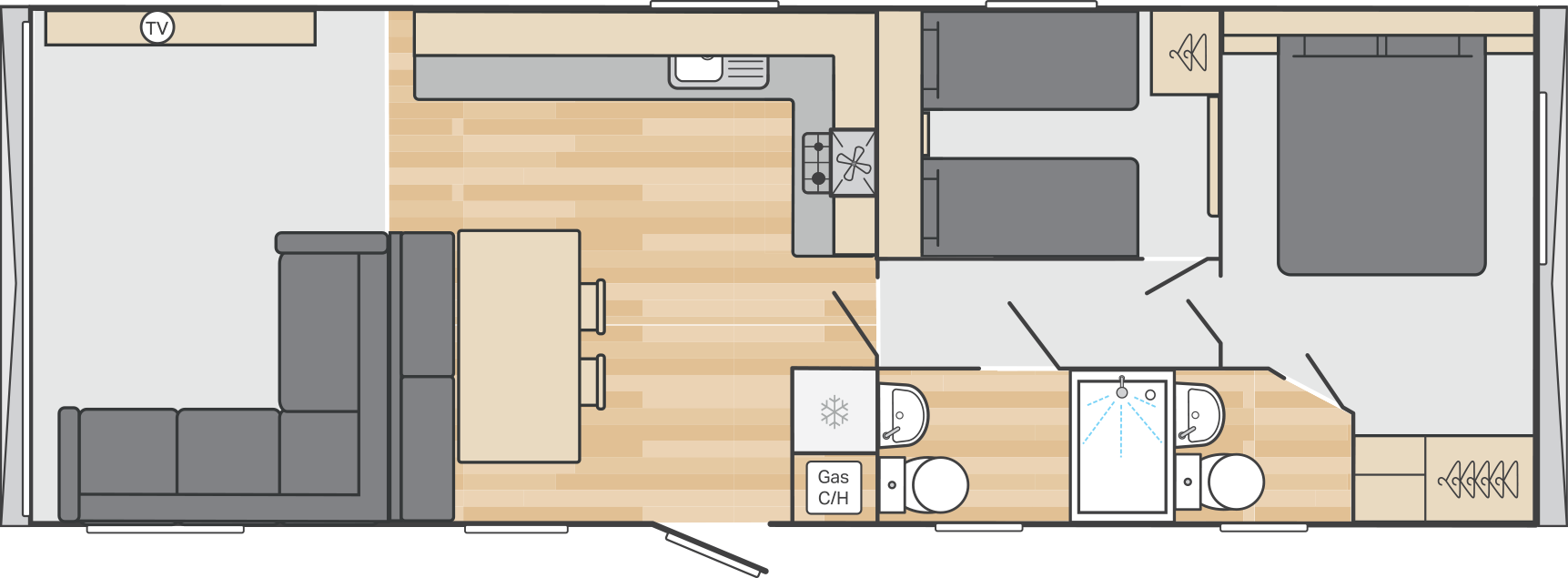 36 x 12 2 Bed - £37,995