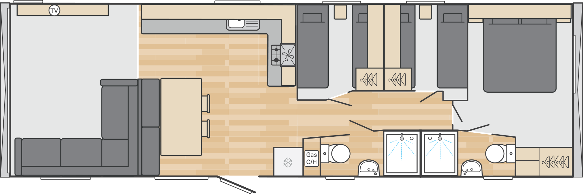 40 x 12 3 Bed - £41,995