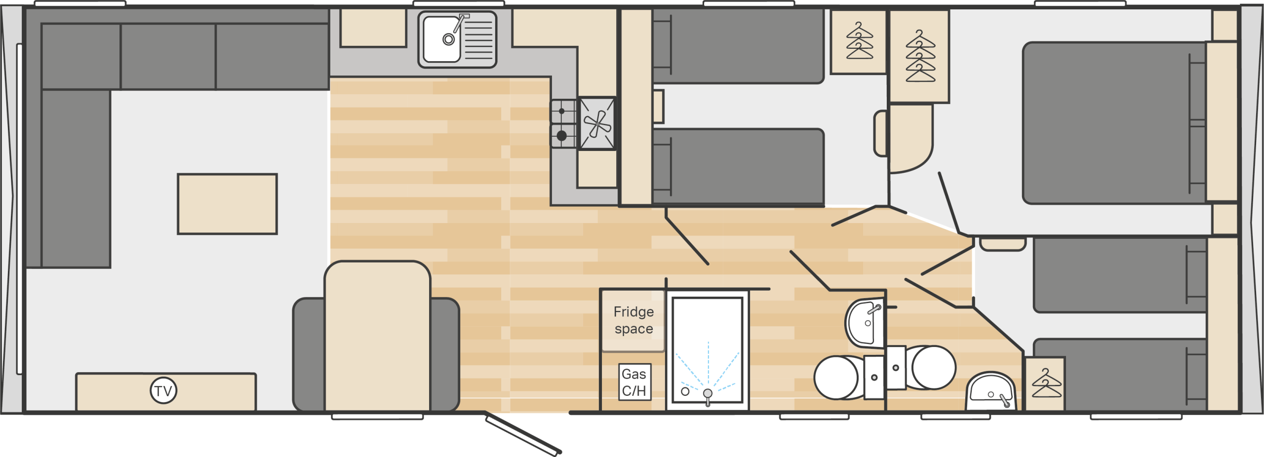 35 x 12 3 Bed - £29,995